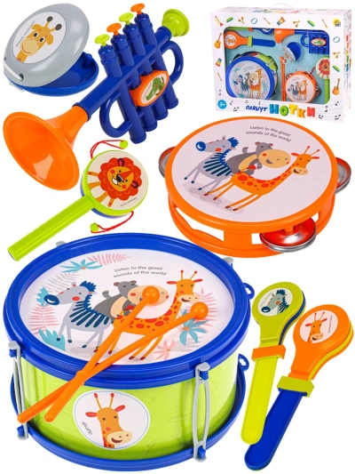 Набор музыкальных инструментов-4«Веселый оркестр» (7 инструментов,в коробке)