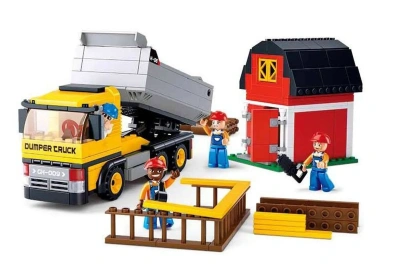 Конструктор пластмассовый Sluban «Город: Самосвал» (фигурки чел., 384 дет.) )