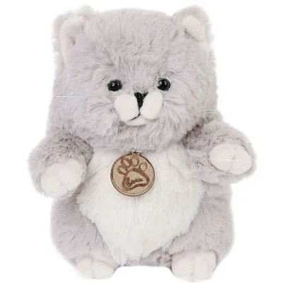 Толстый кот серый 33 см  Lapkin