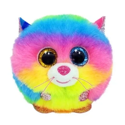 TY PUFFIES Радужный котенок GIZMO 10 см