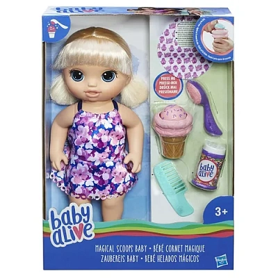 BABY ALIVE Игрушка кукла Малышка с мороженным