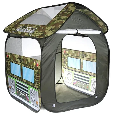 Палатка детская игровая Военная 83х80х105см, в сумке Играем вместе