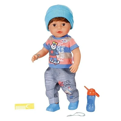 BABY born Интерактивная кукла Братик 43 см, аксессуары