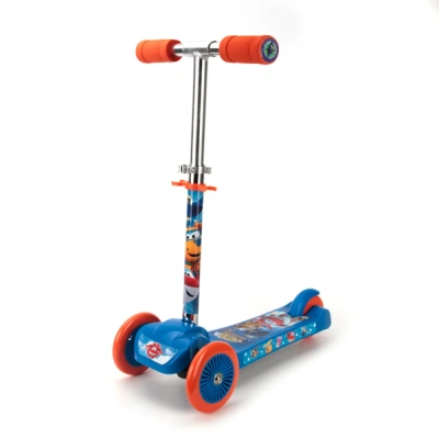 Трехколесный самокат «СУПЕР КРЫЛЬЯ» 140/125мм.