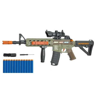 Игрушка винтовка «M416» (63 см, 12 EVA-пуль, жилет, свет/звук)