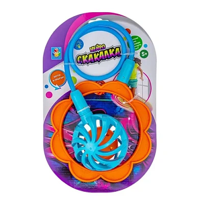 1toy нейроскакалка (86 см, гибкий шнур, со светом) 