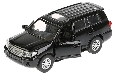 ТМ Технопарк. Машина металл "TOYOTA LAND CRUISER" 12,5см, откр. двери, инерц ЧЕРНЫЙ