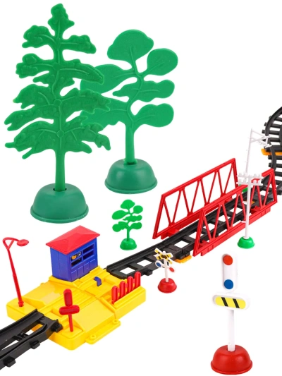 Железная дорога на р/у(172 см x 88см)«Граффити поезд-3» (свет,звук,99 эл.,в коробке)