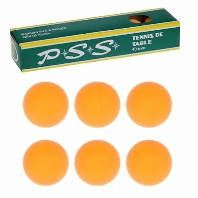 Шарики д/наст.тенниса тяж, 6 штук