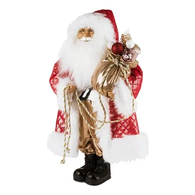 Новый Год Дед Мороз Maxitoys в Красной Шубе с Мешком, 46 см