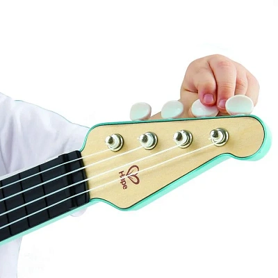 Игрушечная гавайская гитара (укулеле) "Рок-н-ролл" с брошюрой обучения игре на гитаре