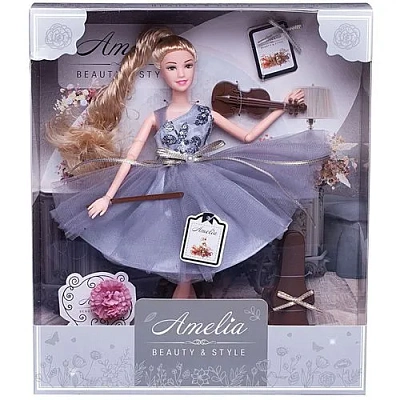Кукла-модель "Роскошное серебро" с аксессуарами, 30см