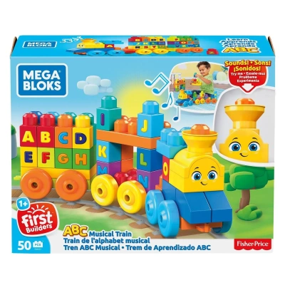 Mega Bloks Конструктор Поезд Алфавит