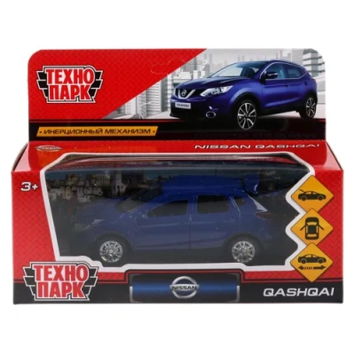 ТМ Технопарк. Машина металл «NISSAN QASHQAI» 12см, открыв. двери, инерц, СИНИЙ.