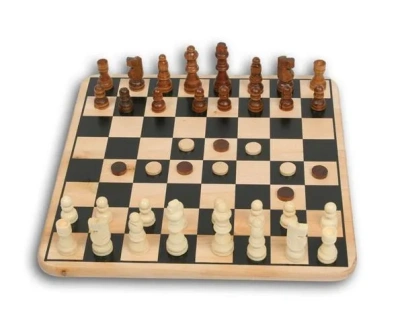 Набор настольных игр 3 в 1 Zilmer «Шахматы, шашки, нарды» (29х29х1,2 см, дерево)