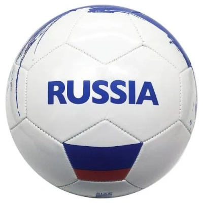 Мяч футбольный Россия, ПВХ 1 слой, 5 р., камера рез., маш.обр.