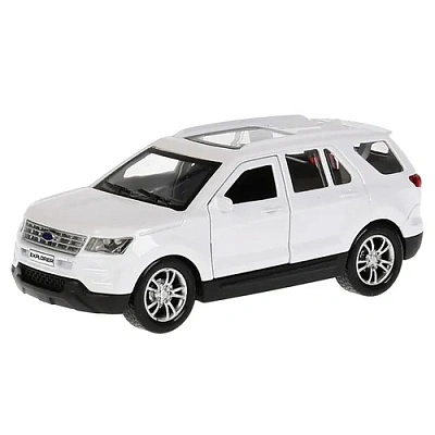 Машина металл "FORD EXPLORER" 12см, открыв. двери, инерц., белый в кор. Технопарк