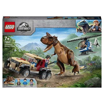 Конструктор LEGO Jurassic World Погоня за карнотавром