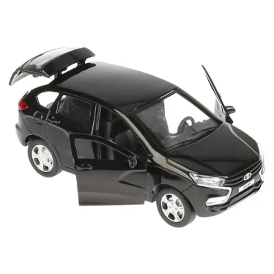 Машина металл LADA XRAY, 12см, открыв. двери, инерц, черный 9818 в кор. Технопарк