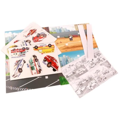 УМКА Настольная игра-ходилка Специальная техника с липучками