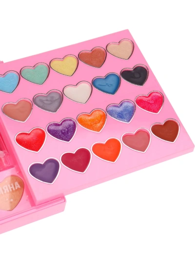 Набор детской космет.(тени,блеск,румяна,лак,помада,зеркало,накл.ногти,раздел.,апплик.,кисть