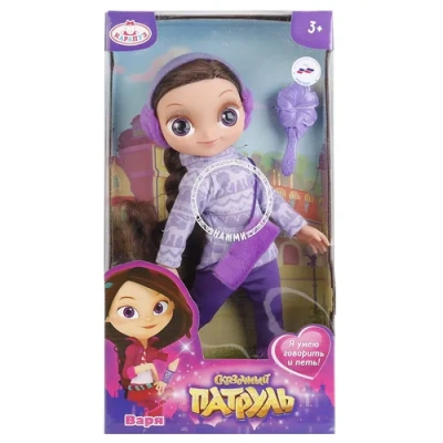 КАРАПУЗ Кукла Сказочный патруль Варя 33 см в зимней одежде