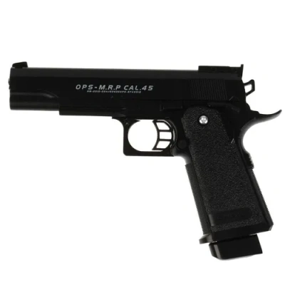 Пистолет металл.,съемный магазин, с пульками