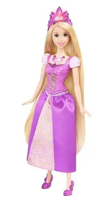 Disney Princess. Кукла Принцессы Диснея Рапунцель/Бэлль/Ариель "Ослепительные принцессы" , со светов