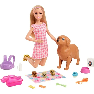 Barbie Игровой набор Новорожденные щенки