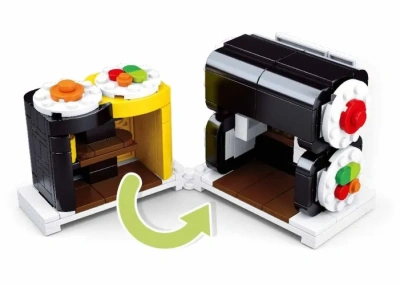 Конструктор пластмассовый Sluban «Фуд-корт: Суши» (320 дет.)