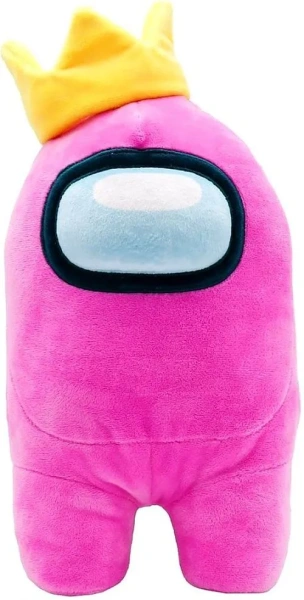 Among us Плюшевая игрушка-фигурка розовая с короной  30 см