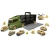 Набор машинок Handers «Мега трейлер: армия» (40х8,5х13 см, 5 маш., вертол., 4 аксесс., кейс с ручк.)