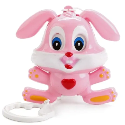 УМКА Игрушка музыкальная «Зайка» с мех.заводом на блистере 11х9см.