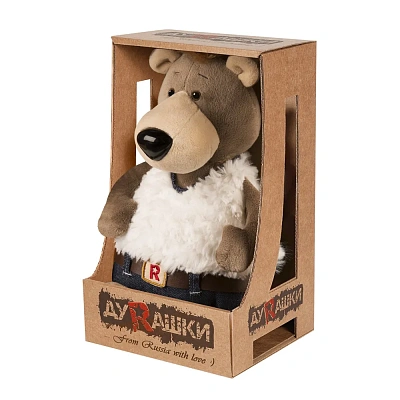 Мягкие Игрушки Мягкая Игрушка ДуRашки, Медведь в Джинсах, 26 см, в Коробке