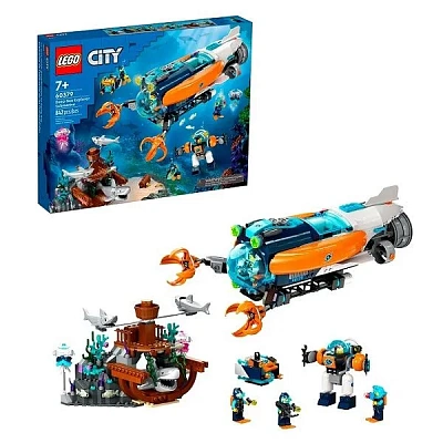 Игрушка Конструктор LEGO  City Exploration Deep-Sea Explorer Submarine 60379