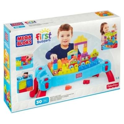Маттел MEGA BLOKS FIRST BULDERS Стол д/конструирования «Строй и развивайся»