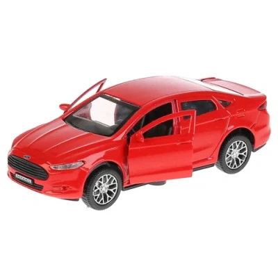 Машина металл FORD MONDEO, длина 12 см, откр дв, багаж, инерц, красный. Технопарк 