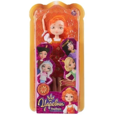 КУКЛА ВАРВАРА 29 СМ «ЦАРЕВНЫ», РУКИ И НОГИ СГИБАЮТСЯ, НА БЛИСТЕРЕ (РУСС. УП.) ТМ КАРАПУЗ
