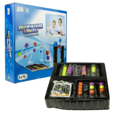 1toy ИГРОДРОМ Игра настольная «Логические опыты» в кор.26х26х5см