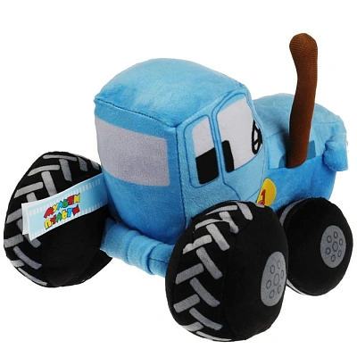 Игрушка мягкая Синий Трактор 20см, колыбельная, свет 1 лампа, в кор. Мульти-Пульти