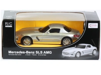 Машина р/у 1:24 Mercedes SLS AMG, 19см, цвет серебряный 40MHZ