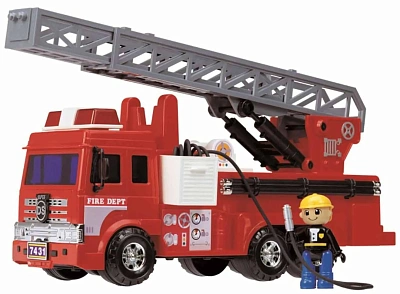 Дасунг Игровой набор Пожарная машина со шлангом и фигуркой Daesung