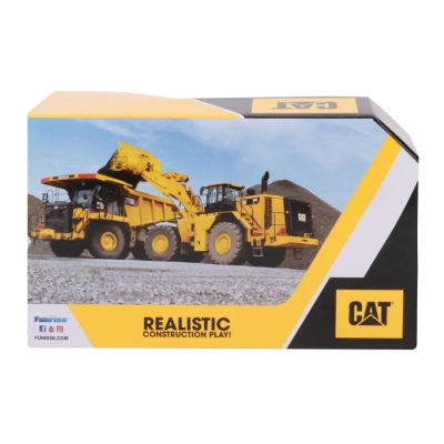 CAT бульдозер фривил пластик 18 см коробка