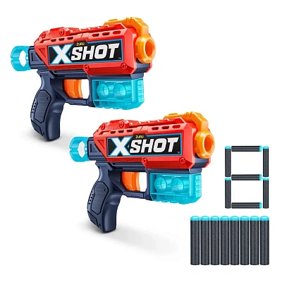 Игровой набор для стрельбы ZURU X-Shot «Ексель – Дабл Кикбек», упаковка открытая коробка