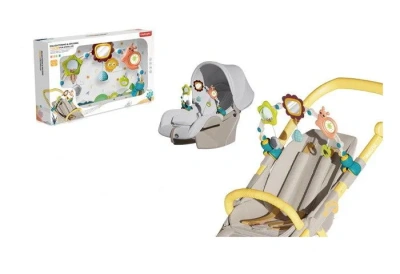 Дуга развивающая, 3 подвесные игрушки, дуга крепится с помощью удобных пласт. клипс, в/п