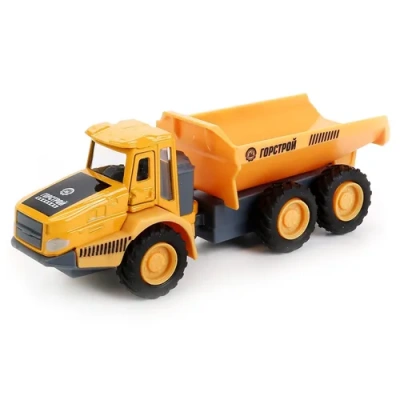 ТМ ТЕХНОПАРК. МЕТАЛЛ КАРЬЕРНЫЙ САМОСВАЛ 15СМ, ОТКРЫВ.ДВЕРЬ, ПОДВИЖ. ДЕТ., ИНЕРЦ.