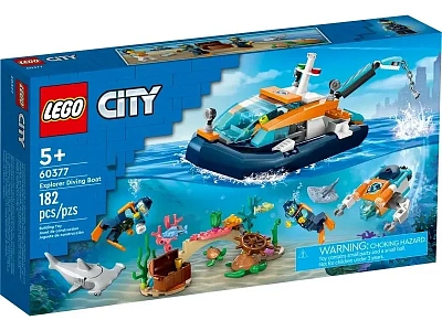 Игрушка Конструктор LEGO  City Exploration Explorer Diving Boat 60377
