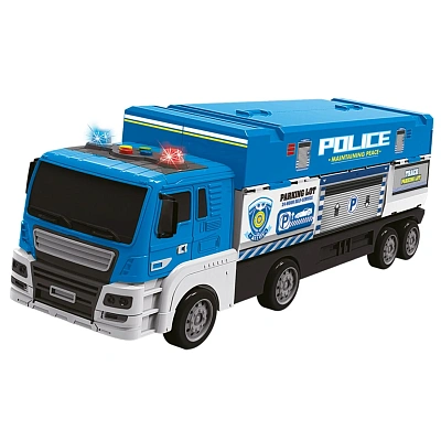 Игровой набор Handers "Трейлер-мегапарковка: полицейская машина" (42 см,)