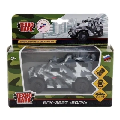 ТЕХНОПАРК Волк 12см. открыв, двери,багаж.