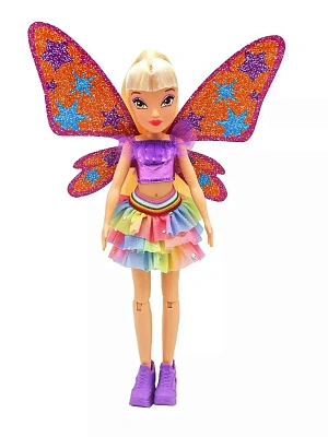 Шарнирная кукла Winx Club "Bling the Wings" Стелла с крыльями и глиттером, 24 см,